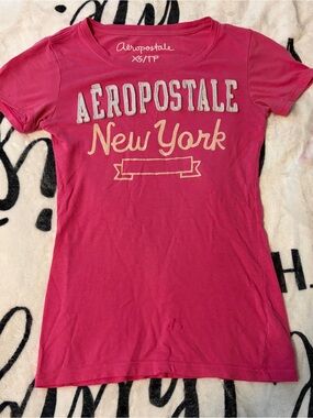 Aeropostale Pink "New York" Logo Tee
